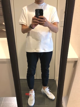 「NIKE SPORTSWEAR（ナイキスポーツウェアー）のアイテム（その他パンツ）」を使った、maaaaaさん（メンズ・170cm）の夏コーディネート