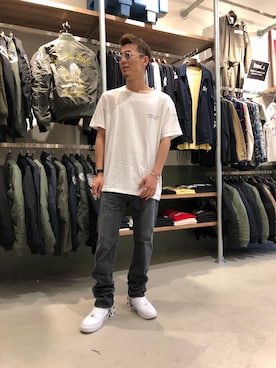 「TYPE BLUE（タイプブルー）のアイテム（パンツ）」を使った、masaさん（メンズ・177cm）の夏コーディネート