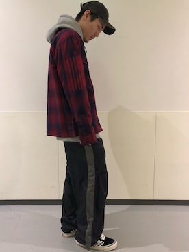 「TYPE BLUE（タイプブルー）のアイテム（トップス）」を使った、masaさん（メンズ・177cm）の冬コーディネート