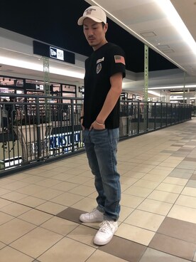 「TYPE BLUE（タイプブルー）のアイテム（パンツ）」を使った、masaさん（メンズ・177cm）の春コーディネート