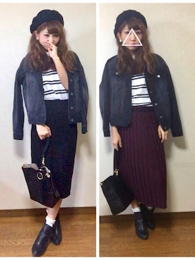 akanenさんの（AZUL by moussy | アズールバイマウジー）を使ったコーディネート