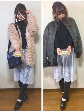 akanenさん（レディース・157cm）の冬コーディネート