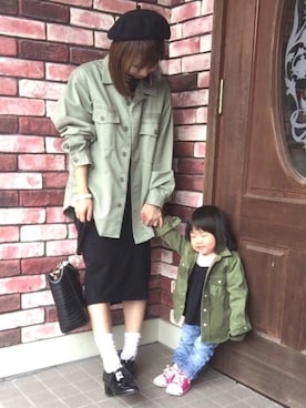 「スプリングSENSEOFPLACE」｜「アイテム（ハンチング/ベレー帽）」を使った、akanenさん（レディース・157cm）の春コーディネート