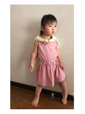 「静岡キッズ」｜「アイテム（ワンピース/ドレス）」を使った、sa__w@さん（キッズ・90cm）の夏コーディネート