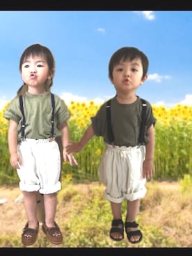「ひまわり畑」｜「アイテム（その他）」を使った、sa__w@さん（キッズ・90cm）の夏コーディネート