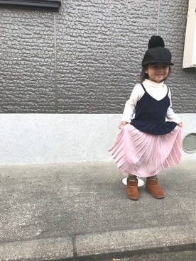 「静岡キッズ」｜sa__w@さん（キッズ・90cm）の秋コーディネート
