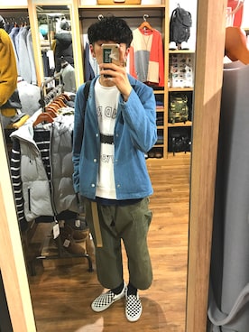 「KEN GUARANTEED（ケンギャランティード）のアイテム」を使った、Uhey.kさん（メンズ・183cm）の秋コーディネート