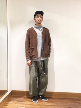 「ellesse（エレッセ）のアイテム（帽子）」を使った、Uhey.kさん（メンズ・183cm）の秋コーディネート