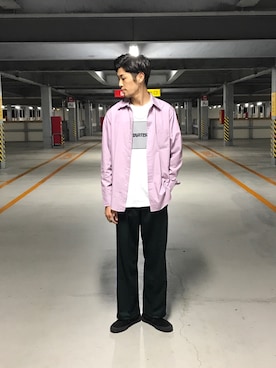 「starter」｜「アイテム（スリッポン）」を使った、Uhey.kさん（メンズ・185cm）の秋コーディネート