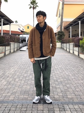 「JOURNAL STANDARD relume（ジャーナルスタンダード　レリューム）のアイテム（ブルゾン）」を使った、Uhey.kさん（メンズ・185cm）の冬コーディネート