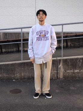 「converse skateboarding」｜Uhey.kさん（メンズ・185cm）の秋コーディネート