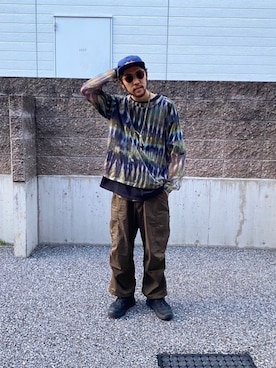 「HOKA（ホカ）のHOKA ONE ONE/ホカ オネ オネ　TOR ULTRA LOW WP/トールウルトラローウォータープルーフ（スニーカー）」を使った、Uhey.kさん（メンズ・185cm）の秋コーディネート