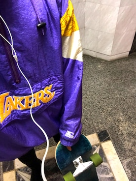 「STARTER（スターター）のアイテム（ナイロンジャケット）」を使った、ゆうとさん（メンズ・172cm）の秋コーディネート