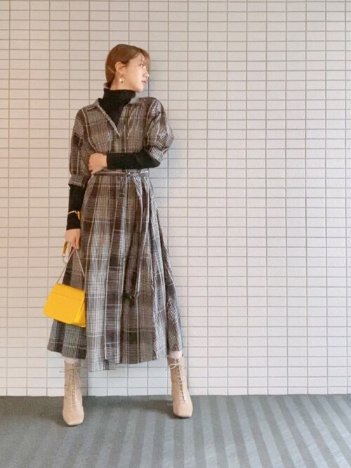 Chadu Chadu Snidelのシャツワンピースを使ったコーディネート Wear