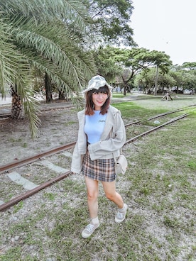 「summer style」｜「アイテム（ジャケット/アウター）」を使った、Krystalさん（レディース・160cm）の春コーディネート