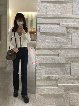 「SpRay（スプレイ）のアイテム（ブーツ）」を使った、mana.さん（レディース・156cm）の春コーディネート