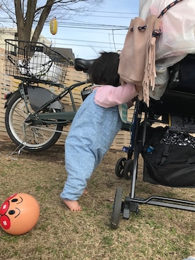 「はだし」｜mamamakaさん（キッズ・70cm）の春コーディネート