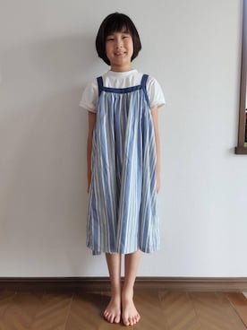 「coen（コーエン）のアイテム」を使った、coenなるせさん（キッズ・155cm）の夏コーディネート