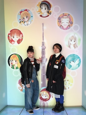 「HYSTERIC GLAMOUR（ヒステリックグラマー）のアイテム（サロペット/オーバーオール）」を使った、KEIさん（レディース・150cm）の春コーディネート