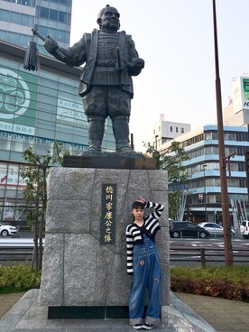「HYSTERIC GLAMOUR（ヒステリックグラマー）のアイテム（サロペット/オーバーオール）」を使った、KEIさん（レディース・150cm）の春コーディネート