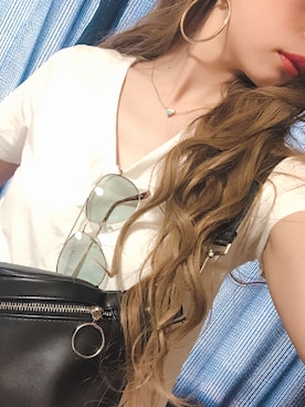 「ENVYM（アンビー）のアイテム（アクセサリー）」を使った、Kaoriiiinさん（レディース・163cm）の夏コーディネート