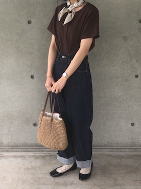 「coca（coca）（コカ）のアイテム（財布/小物）」を使った、A.さん（レディース・159cm）の夏コーディネート