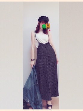 「COQULE（コクレ）のアイテム（キャップ）」を使った、SHUN🇯🇵🇨🇳さん（レディース・155cm）の春コーディネート