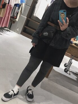 「Manhattan Portage」｜「アイテム（シャツ/ブラウス）」を使った、かほぴん、さん（レディース・162cm）の春コーディネート
