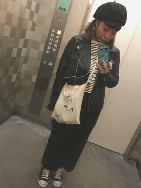 「CHEAP MONDAY（チープマンデイ）のアイテム（アクセサリー）」を使った、かほぴん、さん（レディース・162cm）の秋コーディネート