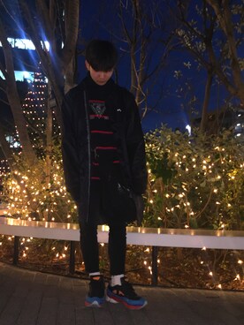 「M.Y.O.B（エム.ワイ.オー.ビー）のアイテム（トップス）」を使った、たぴ   さん（メンズ・170cm）の冬コーディネート