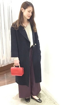 「SHIPS（シップス）のアイテム（その他アウター）」を使った、本田さん（レディース・170cm）の冬コーディネート