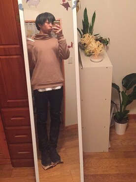 顔が若干濃い日本人です。さん（メンズ・178cm）の冬コーディネート