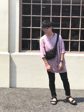 「UNIQLO（ユニクロ）のアイテム（サンダル）」を使った、Ryot@さん（メンズ・161cm）の夏コーディネート