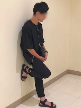 「UNIQLO（ユニクロ）のアイテム（サンダル）」を使った、Ryot@さん（メンズ・161cm）の夏コーディネート