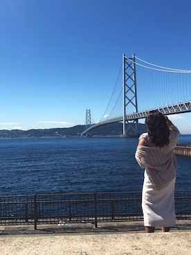 「しまむら（シマムラ）のアイテム（カーディガン/ボレロ、ベージュ系）」を使った、ayaさん（レディース・158cm）の秋コーディネート