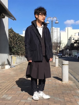 「アイテム（その他トップス）」を使った、ilkさん（メンズ・165cm）の冬コーディネート