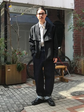 「アイテム（その他アウター）」を使った、ilkさん（メンズ・174cm）の春コーディネート