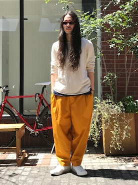 「アイテム（タンクトップ）」を使った、ilkさん（メンズ・174cm）の春コーディネート