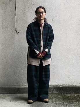 「アイテム（カーディガン/ボレロ）」を使った、ilkさん（メンズ・174cm）の夏コーディネート