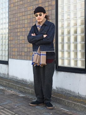 「アイテム（その他）」を使った、ilkさん（メンズ・174cm）の秋コーディネート