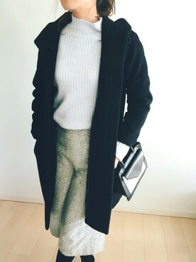 「おとなコーデ」｜「アイテム（その他アウター）」を使った、☆chisako☆さん（レディース・163cm）の冬コーディネート