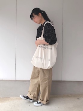 「アイテム（チノパンツ）」を使った、ゆうさん（レディース・158cm・10代）の夏コーディネート