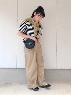 「アイテム（チノパンツ）」を使った、ゆうさん（レディース・158cm・10代）の夏コーディネート