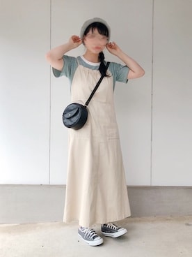 「アイテム（ワンピース/ドレス）」を使った、ゆうさん（レディース・158cm・10代）の夏コーディネート