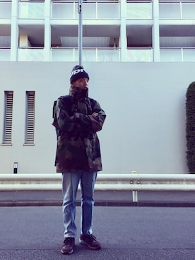 「MISSIONWORKSHOP（ミッションワークショップ）のアイテム」を使った、minimaljpさん（メンズ・173cm）の冬コーディネート