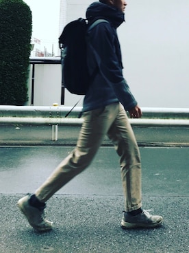 「and wander（アンドワンダー）のアイテム（ブルゾン）」を使った、minimaljpさん（メンズ・173cm）の春コーディネート