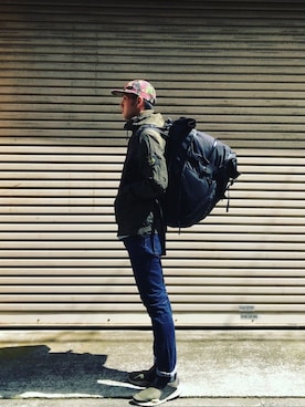 「MISSIONWORKSHOP（ミッションワークショップ）のアイテム」を使った、minimaljpさん（メンズ・173cm）の春コーディネート