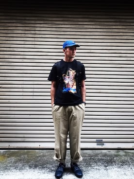 「1sin（イッシン）のアイテム」を使った、minimaljpさん（メンズ・173cm）の春コーディネート