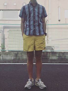 「SCYE BASICS（サイベーシックス）のアイテム（トップス）」を使った、minimaljpさん（メンズ・173cm）の春コーディネート