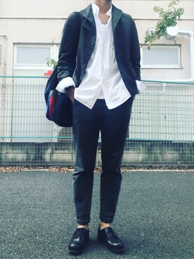 「BERGFABEL（ベルグファベル）のアイテム」を使った、minimaljpさん（メンズ・173cm）の冬コーディネート